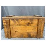 Wood Crate w/ Lid & Rope Handles