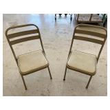 2 - Metal Folding Chairs