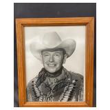 Framed Rex Allen Signed Photograph