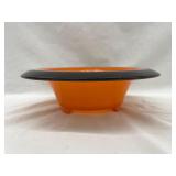 12ï¿½ Reverse Painted Pedestal Bowl