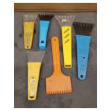 Assortment of Plastic Scrapers