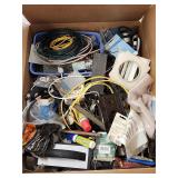 Large Box of Hardware Including Vintage Items