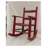 Childs Primitive Wood Rocker 24'Hx16'Wx26'L