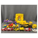 Vinyl McDonalds Bag w/ Assorted Trucks & Cars