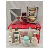 Plastic Tote with Toiletries Bath&Body