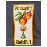 Oehmigens Apfelsaft Metal Advertisement Sign