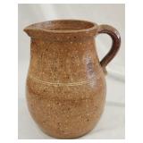 Primitive Antique Stoneware Pitcher 9.5'Hx8.5'W
