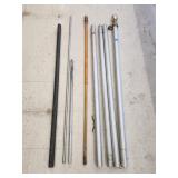 (2)Flag Poles and Metal Piping
