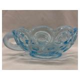Moon and Stars Opalescent Glass Nappy Dish