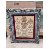 George Washington Ornate Wood Framed Print 27'ï¿½23'