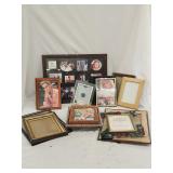 Picture Frame Lot Including Hand Painted Glass