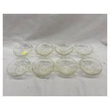 8 Small Scalloped Bowls w/ Starburst Pattern