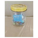 Small jar of marbles