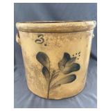 10ï¿½ Tall #3 J Fisher & Co. Stoneware Crock
