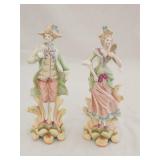 Pair of Porcelain Figurines 9'H