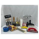 Assorted Painting Supplies, Flashlights, etc.