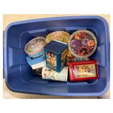 Assorted Tins in 21x15.5x16ï¿½ Tote