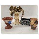 (4pc)Decorative Centerpieces/Vases Including Velco