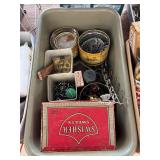Assorted Hardware, Respirator in Plastic Container
