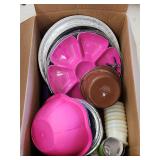Large Box of Kitchenware With Field & Stream Pot