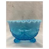 Ruffles and Rings Three Footed Bowl