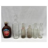 Assorted Glass Bottles in Box