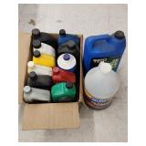 Box of Various Oils & Misc
