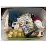 Assorted Kitchenware in Tote