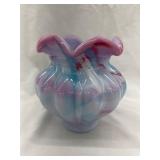 Unmarked Fenton Art Glass  Peloton Vase