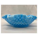 Unmarked Fenton Hobnail Slag Glass Bowl