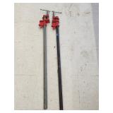 Pair of Bar Clamps 39'