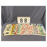 Assorted Indiana License Plates