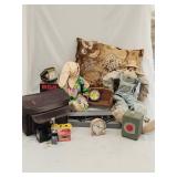 Vintage Home Decor Lot w/Hercules Metal Toy Bank