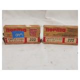 (2)Boxes Norma .222 Spent Casings