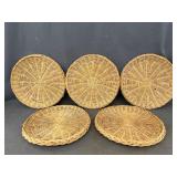 9ï¿½ Wicker Paper Plate Holders