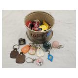 Vintage Keychains Lot Including Harley Davidson