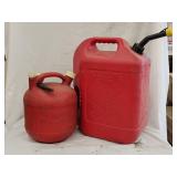 (2)Plastic Gas Tanks 6/2.5gal