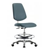 New Cleanroom Task Chair Vinyl, Armless