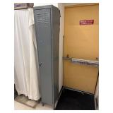 Metal Locker Single Door has some damage
