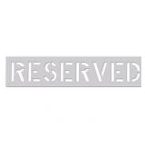 10ï¿½ RESERVED Parking Lot Stencil - 1/16ï¿½ Durolast