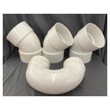 3 6ï¿½ 45-degree PVC Elbows & 4ï¿½ 90-Degree  Bend