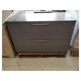 2 Drawer Metal File Cabinet 42' x 18.5' x 27.5'
