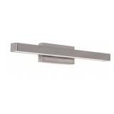 New 18' Brock LED Vanity Light Satin Nickel Finish