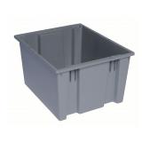 (6)Quatum Storage Stacking/Nesting Tote 12.7g
