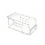 (5)Quantum Storage Plastic Bin w/Label Holder