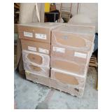 Skid of ceiling tile assortment 20 boxes total
