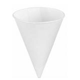 Disposable Cone Cup: 4.25 oz Capacity 5000 PK