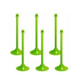 Light Duty Stanchion: 47.5ï¿½ Tall, Safety Green-6PK