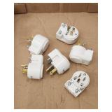 (6)New Leviton 15 Amp 125-Volt Angle Plug