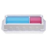 (7) VistaLab 25mL Reagent Reservoir, Divided